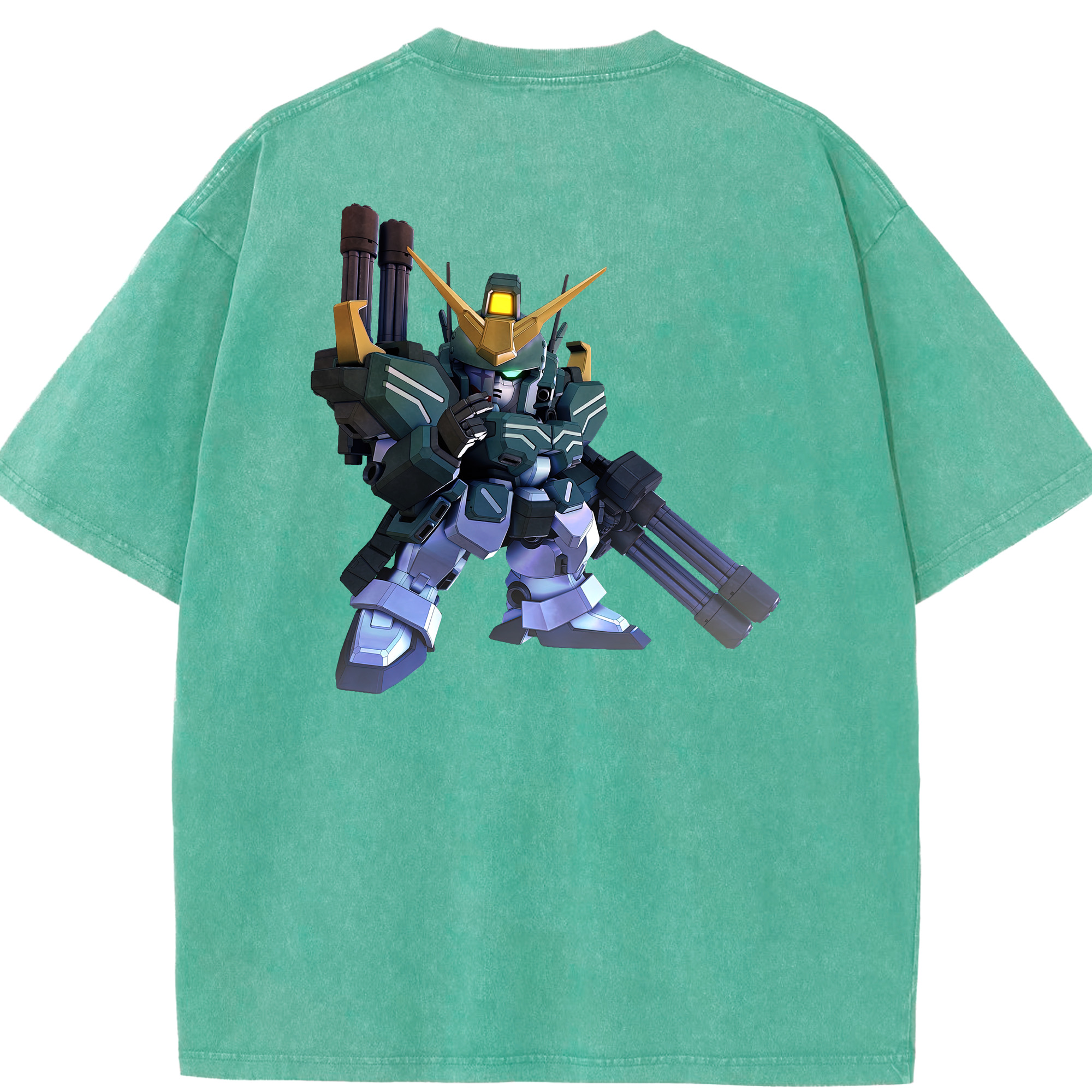 （画像用） 機動戦士ガンダム Mobile Suit Gundam 綿100% ヴィンテージ風 半袖Tシャツ（背面プリント）
